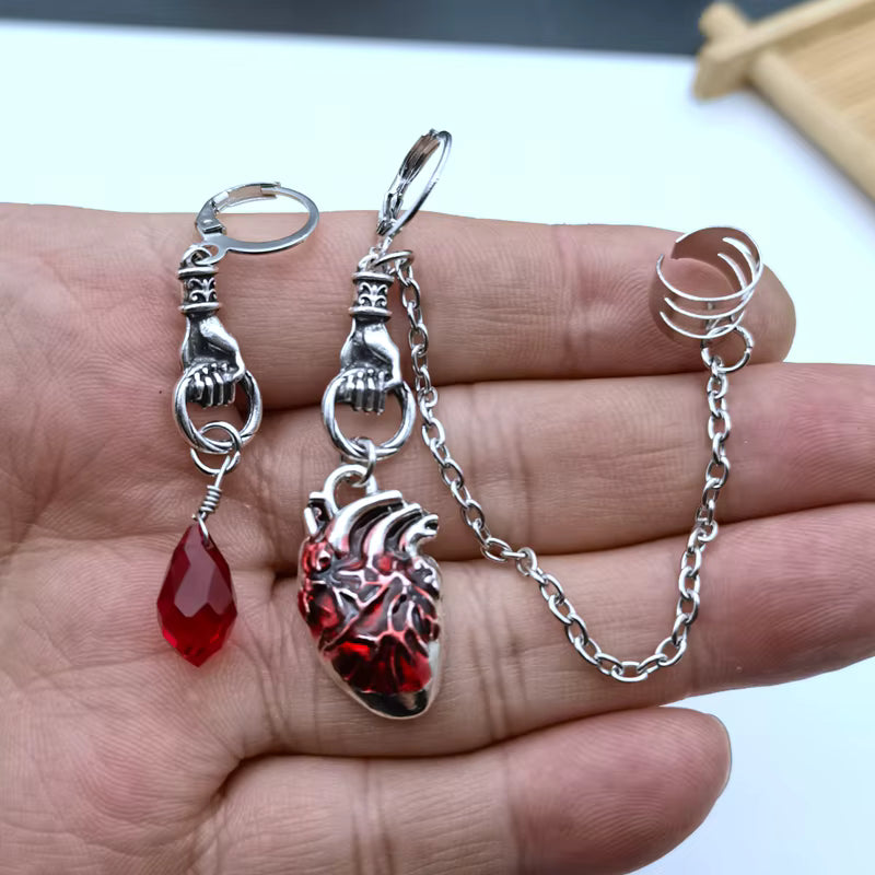 The Beating Heart Ear Cuff Earrings