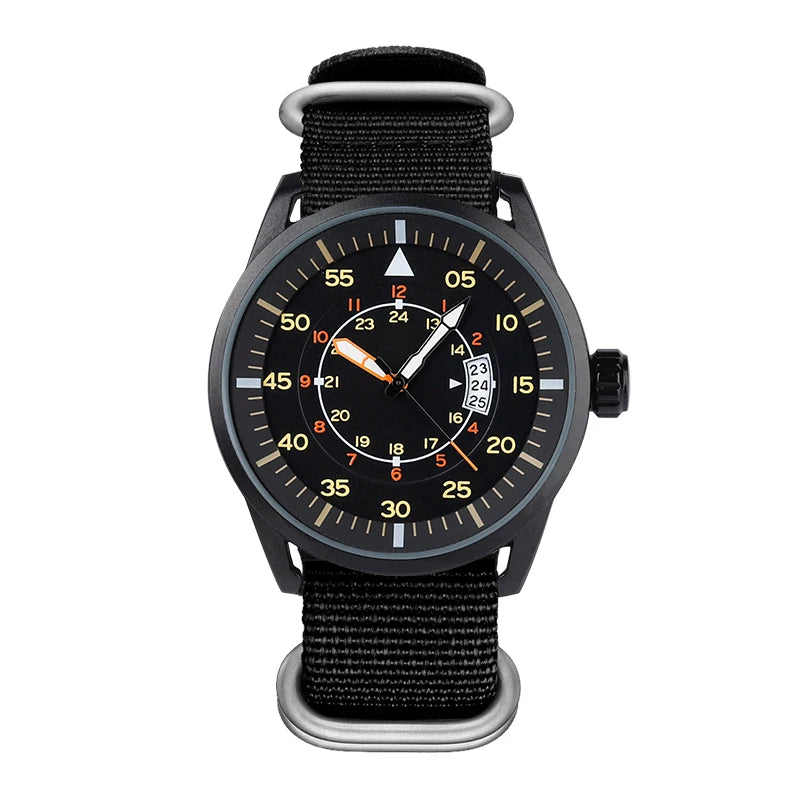 ADDIESDIVE Men's Luxury Luminous Watch | 50M Waterproof | Japanese Quartz | Nylon Strap