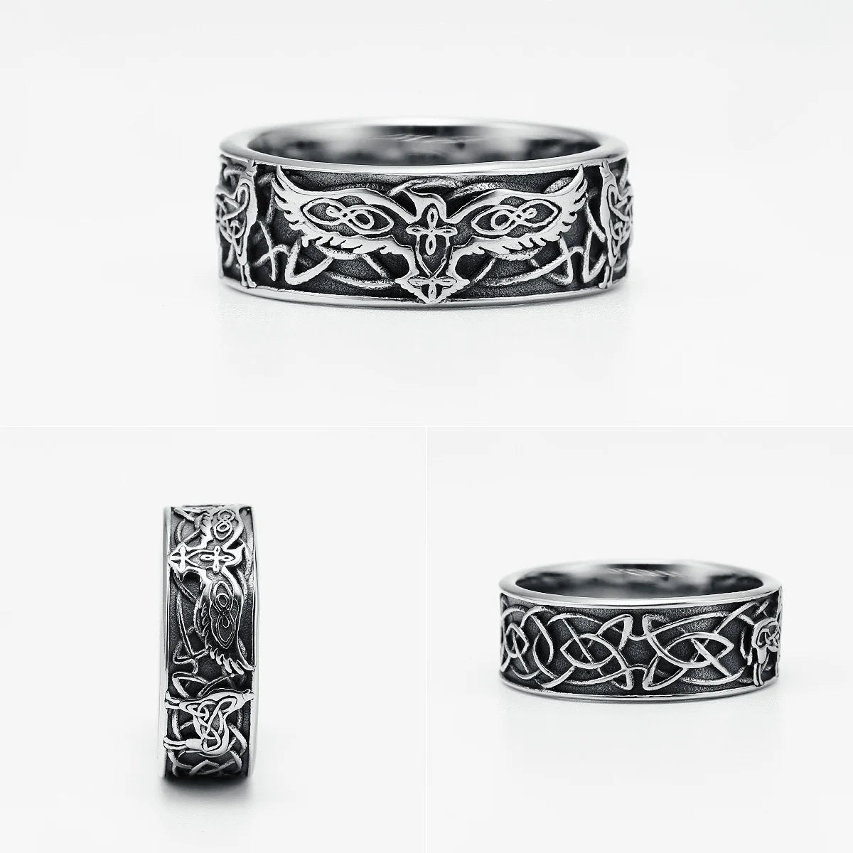 Phoenix Totem Ring 316L Stainless Steel Men Rings