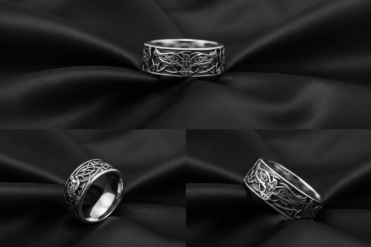 Men's Phoenix Totem 316L Stainless Steel Ring