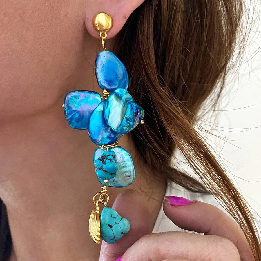 boho Wedding Party Elegant Jewelry Summer Beach Fashion Summer Conch Sea Shell Pendant Charm Femme Beach Jewelry Gift For Women