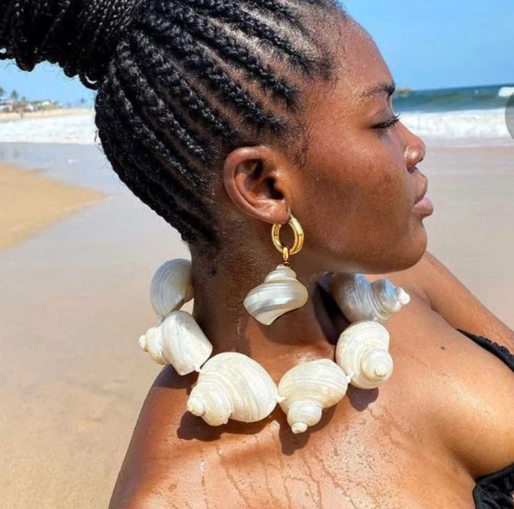 boho Wedding Party Elegant Jewelry Summer Beach Fashion Summer Conch Sea Shell Pendant Charm Femme Beach Jewelry Gift For Women