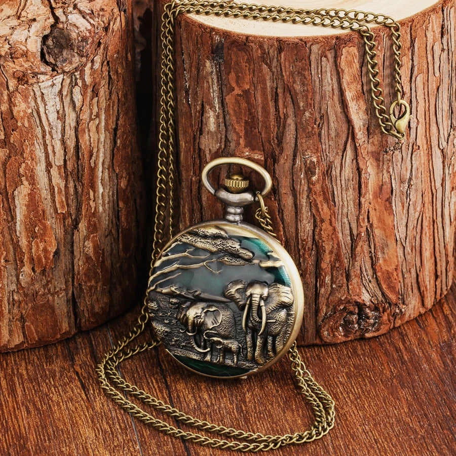 Elephant pocket watch