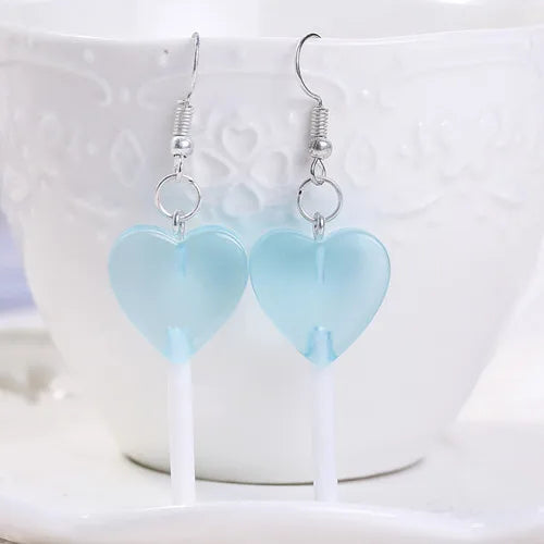 Resin Lollipop Drop Earrings