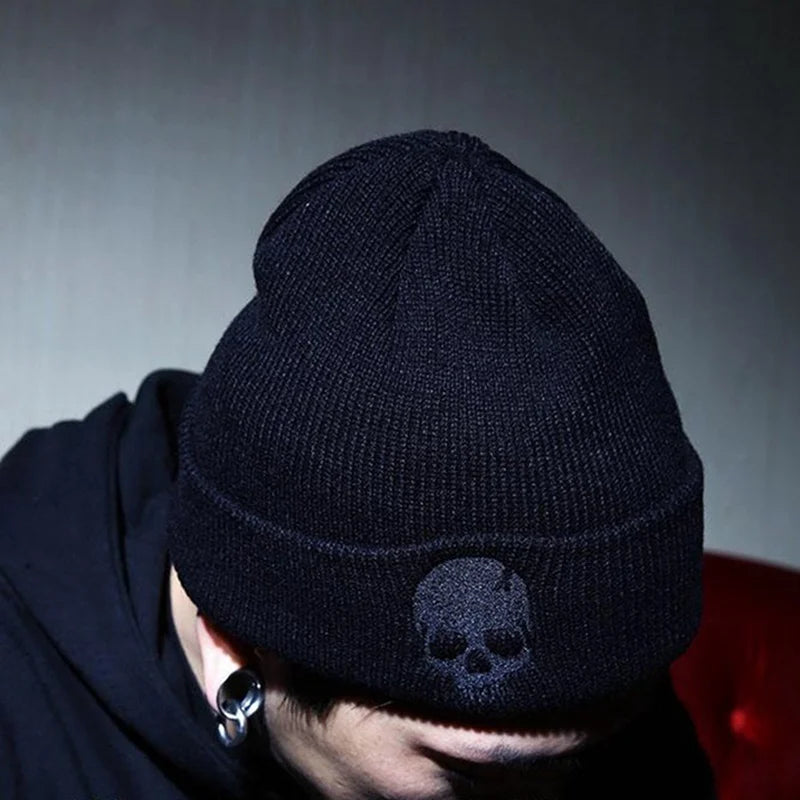 Skull wool beanie