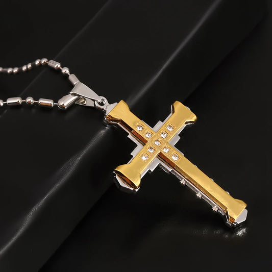 Stainless steel cross necklace