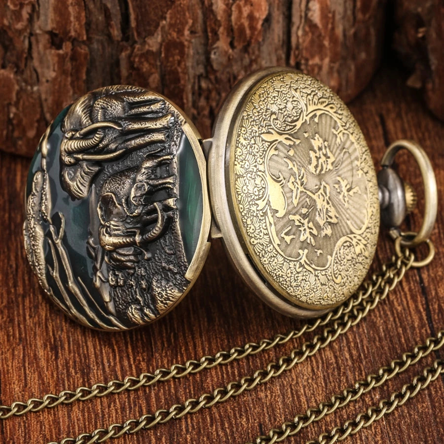 Elephant pocket watch