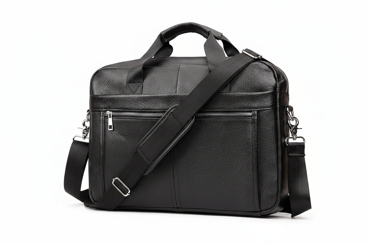 Genuine Leather Briefcase for Men | Business Laptop Messenger Bag