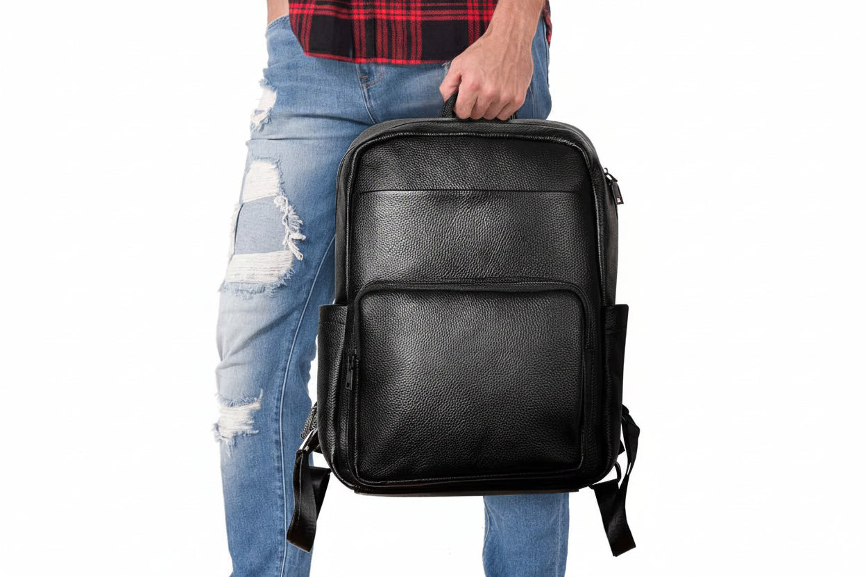 Genuine Leather Backpack for Men | Business Travel Laptop Bag