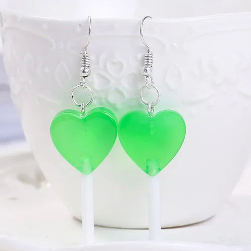 Resin Lollipop Drop Earrings
