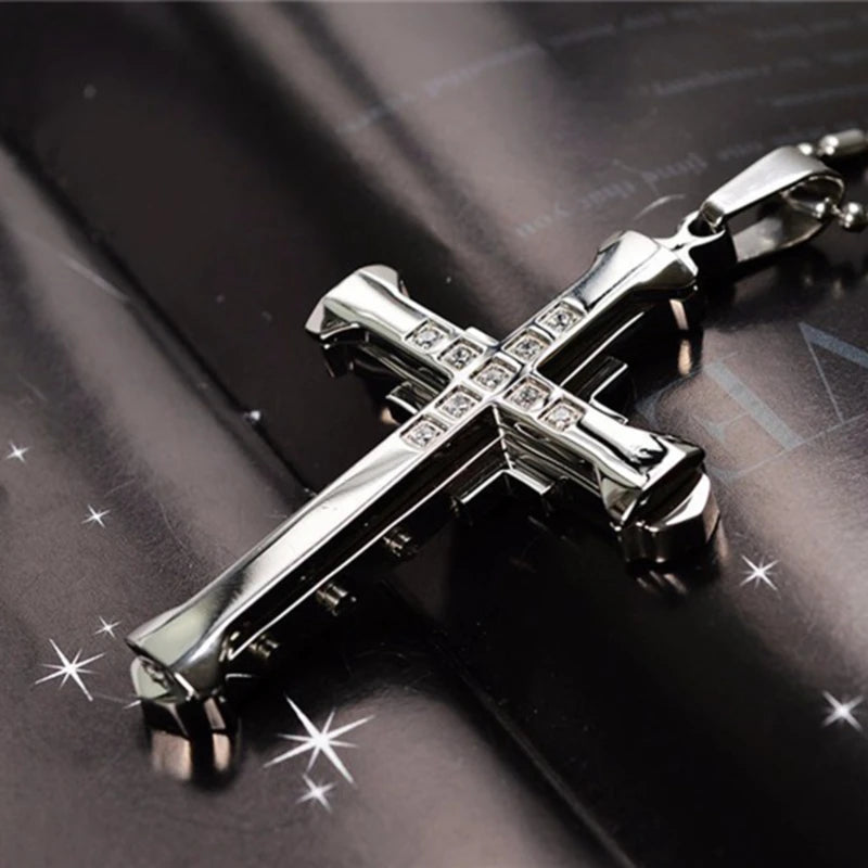 Stainless steel cross necklace