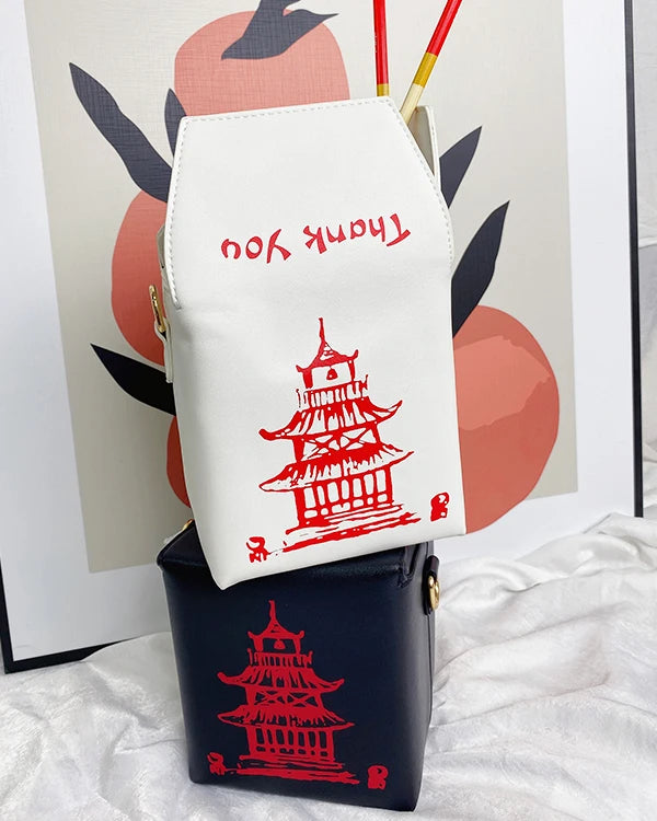 Shoulder & crossbody Chinese Takeout bag