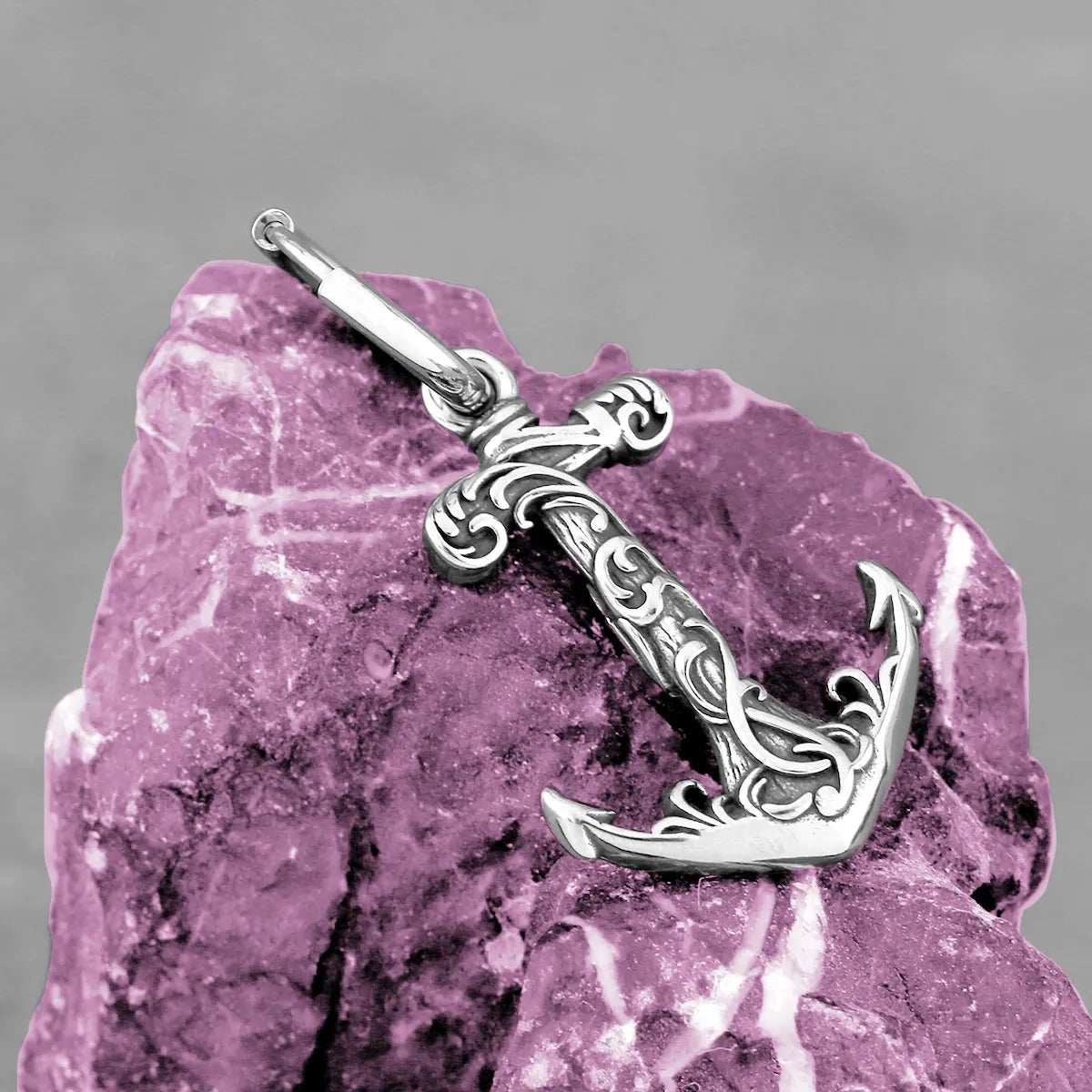 Men's Anchor Drop Earrings – Viking Punk Stainless Steel