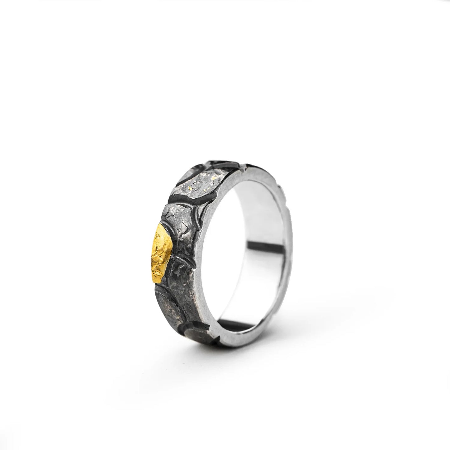 Chinese Art Titanium Open Band Ring – 6 Styles