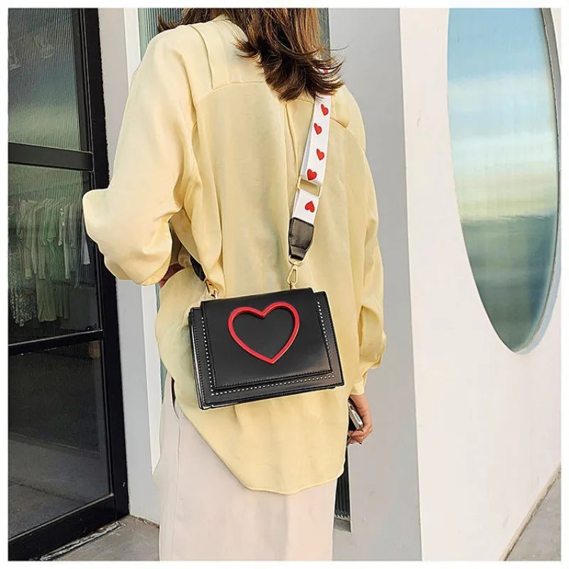 Cute heart crossbody bag