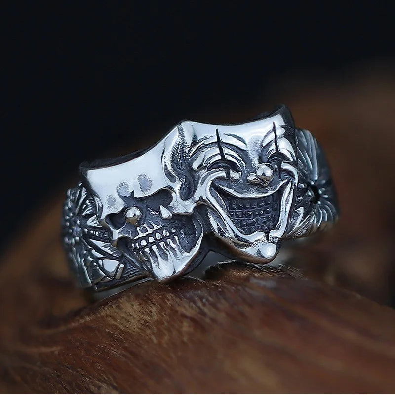 Men's Vintage Statement Rings Collection – Gothic Biker Dragon Crown & More