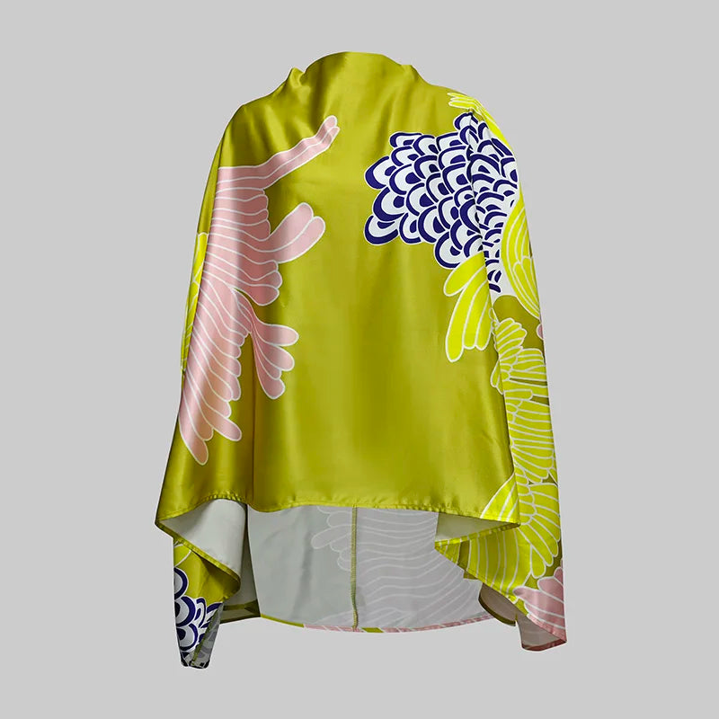 Vintage Elegant Flower Printed Batwing Sleeves Blouses & High Waisted  Party Evening A-Line Skirts Sold Separately