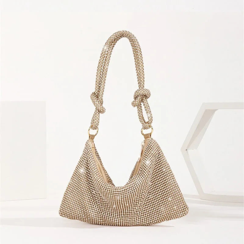 Rhinestone Diamond Evening Bag for Women - Sparkly Crystal Shoulder Bag