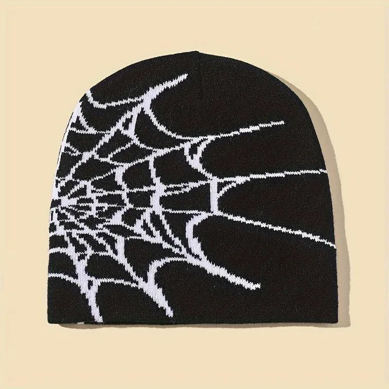 Spider web beanie