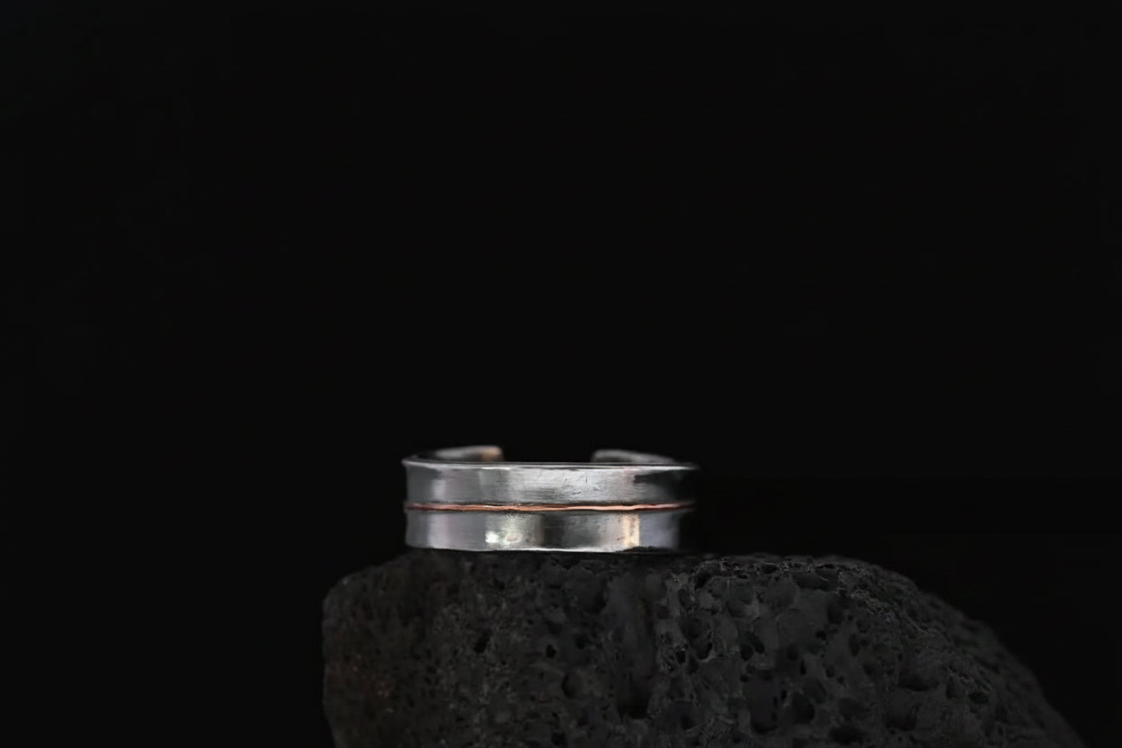 Chinese Art Titanium Open Band Ring – 6 Styles