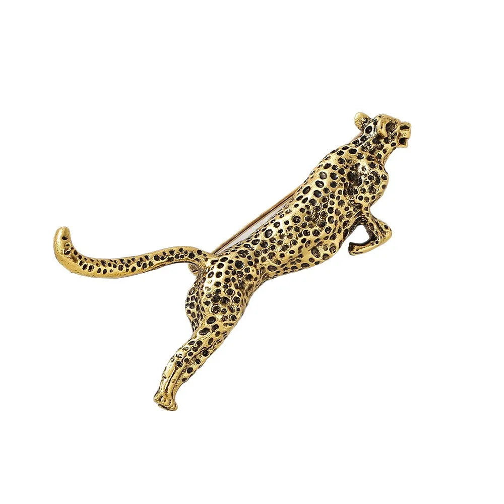 Men's Retro Leopard Brooch – Spotted Panther Suit Lapel Pin