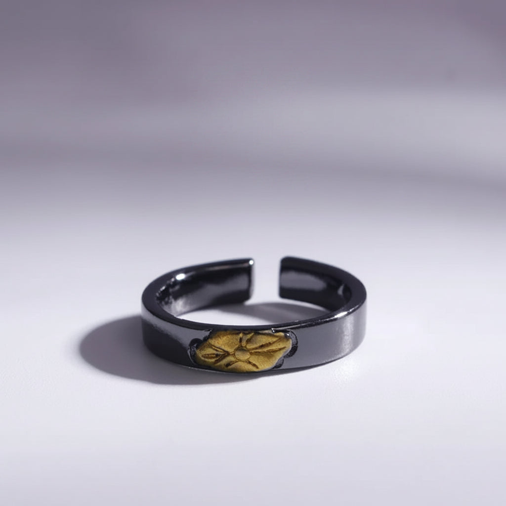 Chinese Art Titanium Open Band Ring – 6 Styles