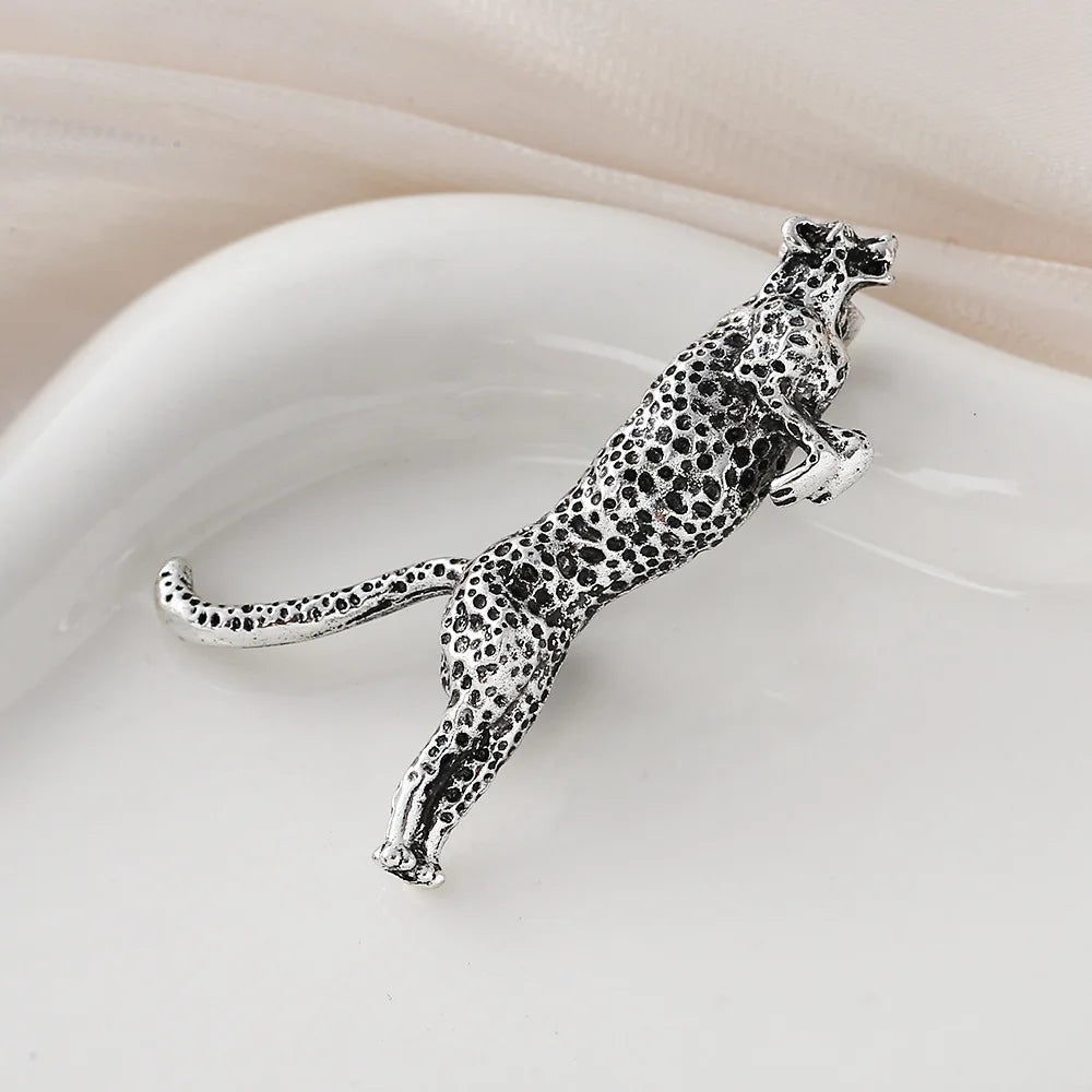 Men's Retro Leopard Brooch – Spotted Panther Suit Lapel Pin