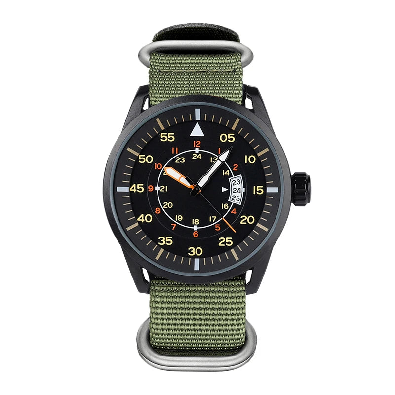 ADDIESDIVE Men's Luxury Luminous Watch | 50M Waterproof | Japanese Quartz | Nylon Strap