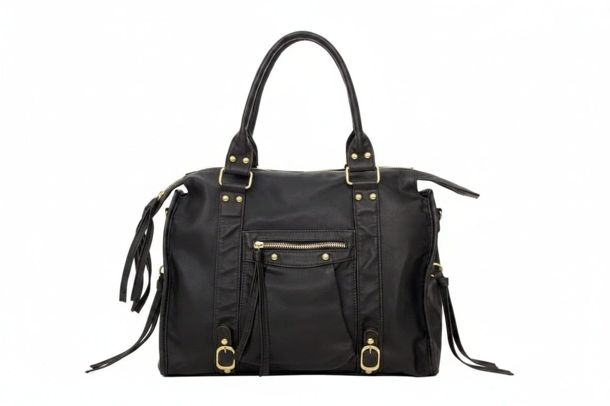 Y2K Millennium Motorcycle Tote Bag | Large Capacity Multi-Pocket Retro Crossbody Shoulder Bag