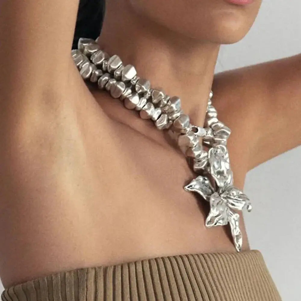 Flower CCB Beaded Elegant Necklace