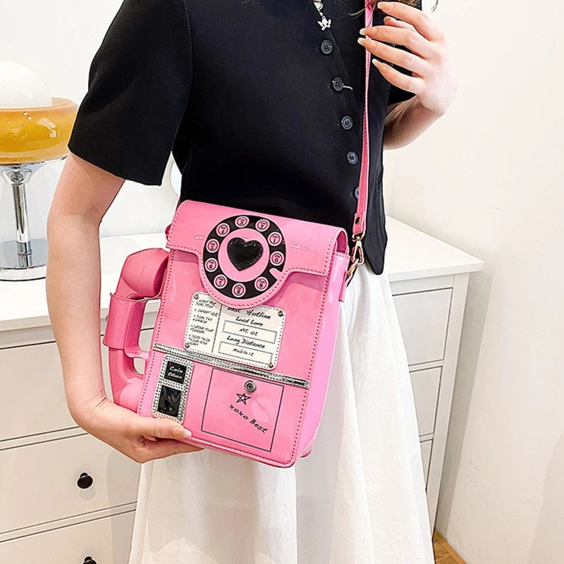 Telephone retro crossbody & shoulder bag