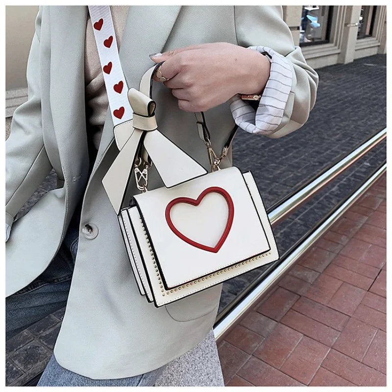 Cute heart crossbody bag