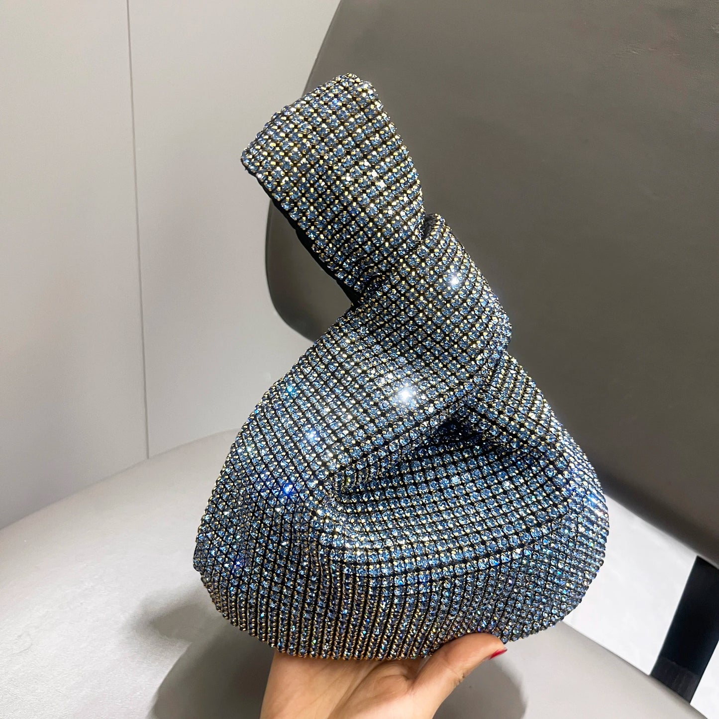 Luxury Designer Evening Rhinestones/Crystal Clutch Purse Bag