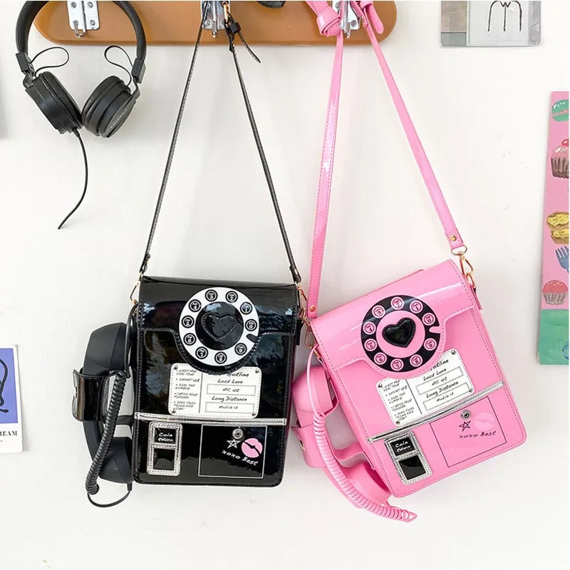 Telephone retro crossbody & shoulder bag