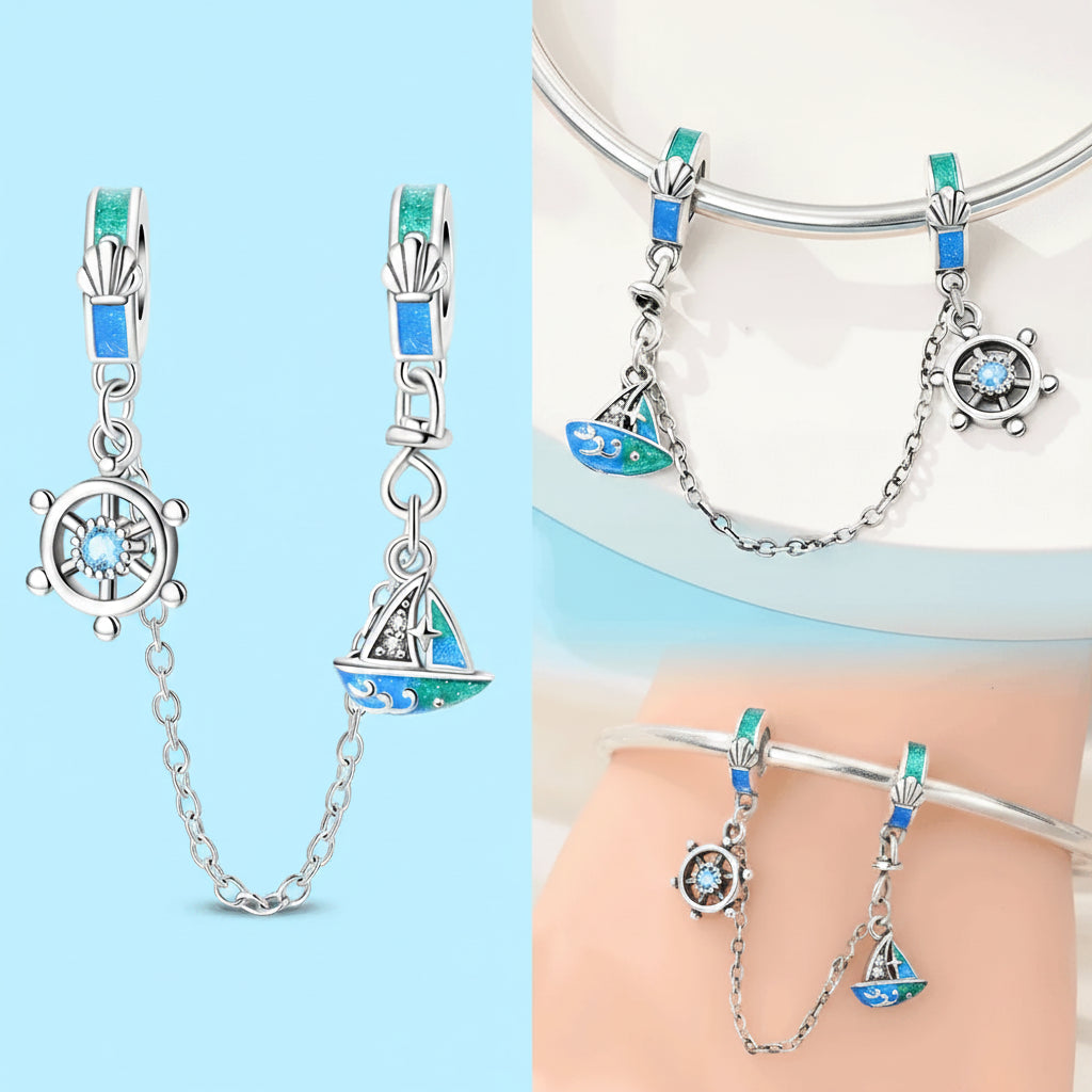 Charms 925 Silver Retractable Passport Beads Hot Air Balloon Ice Cream Pendant Fit Original Bracelets Women DIY Jewelry Gifts