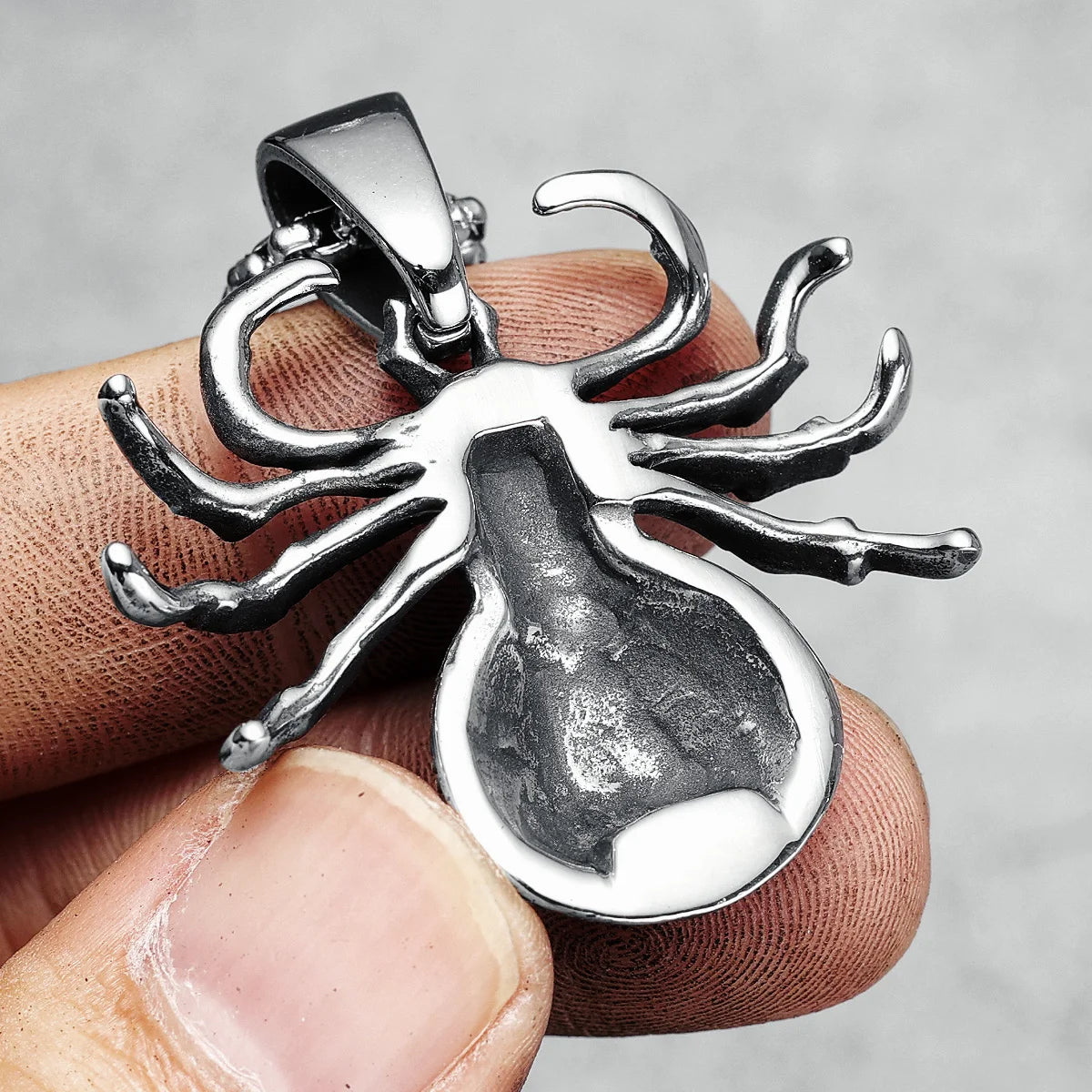 Men's Spider Pendants/Necklace 316L Stainless Steel Gothic