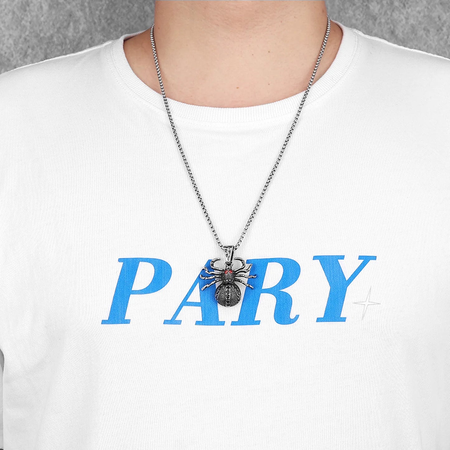 Men's Spider Pendants/Necklace 316L Stainless Steel Gothic