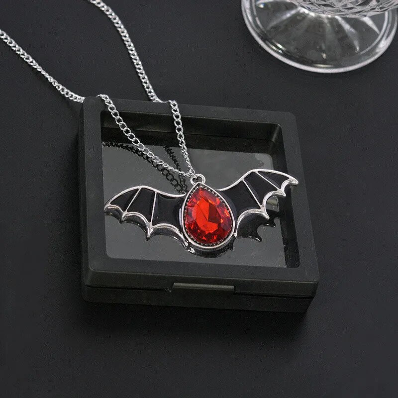 Crystal Bat Necklaces