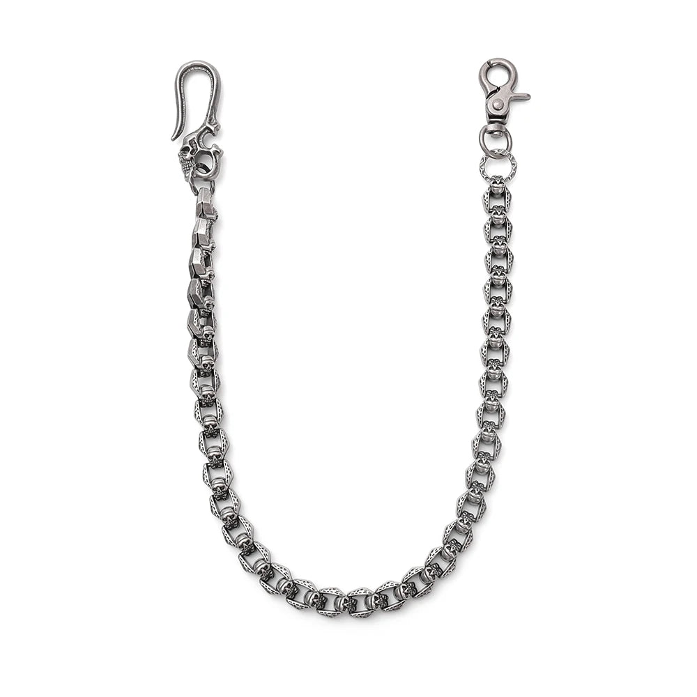 Punk Rock Alloy Pants Chain Hip-Hop Motorcycle Riding Decoration Wallet Chain Unique Halloween Gift Accessories