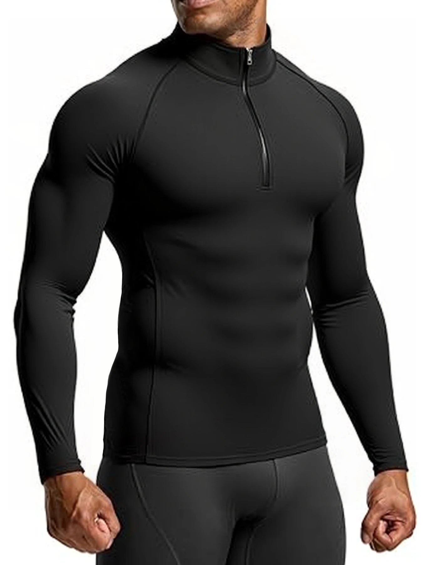 Men Sportswear Fitness Top/Gym Shirts - Quick-drying Breathable Slim L/S