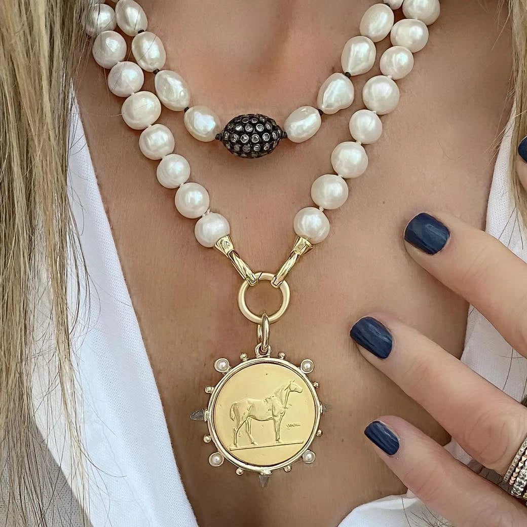 Large Statement Coin pendant Necklace Penny Collectibles Magic Coin Home Decoration Craft Coins Liberty Half Dollar