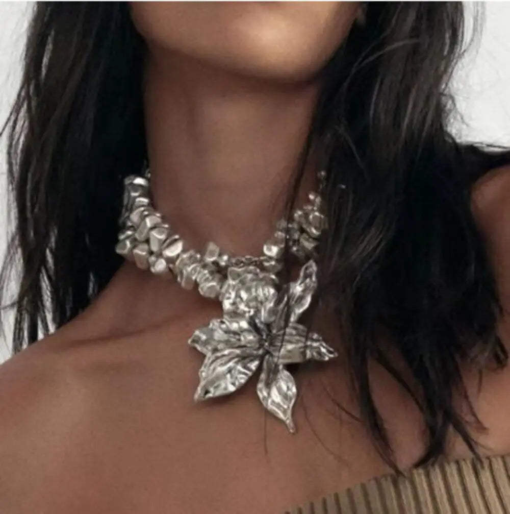 Flower CCB Beaded Elegant Necklace