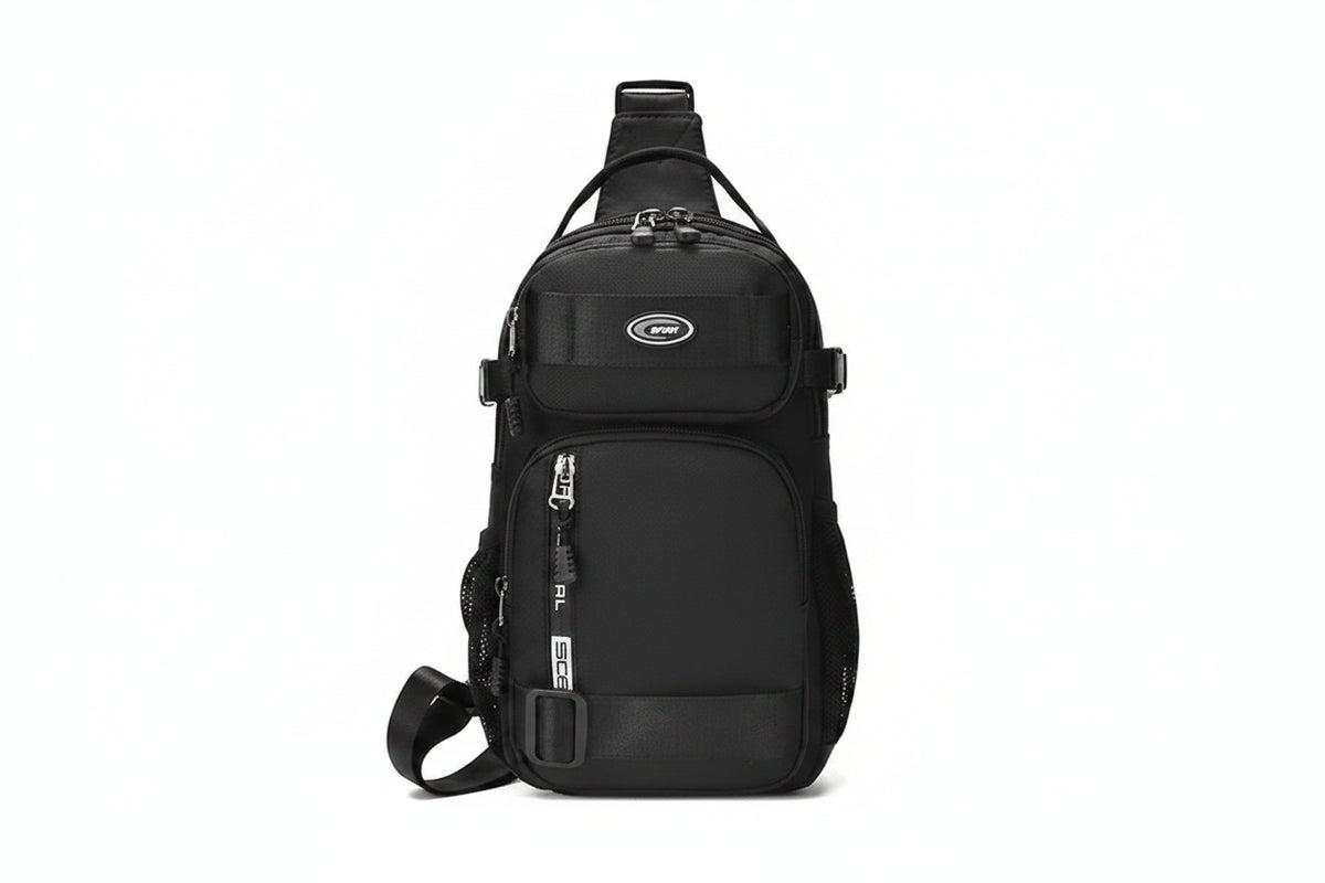 Riding Backpack for Men, Men's Chest Bag, Casual Men's Single Shoulder Bag, Lightweight and Large-Capacity Crossbody Bag