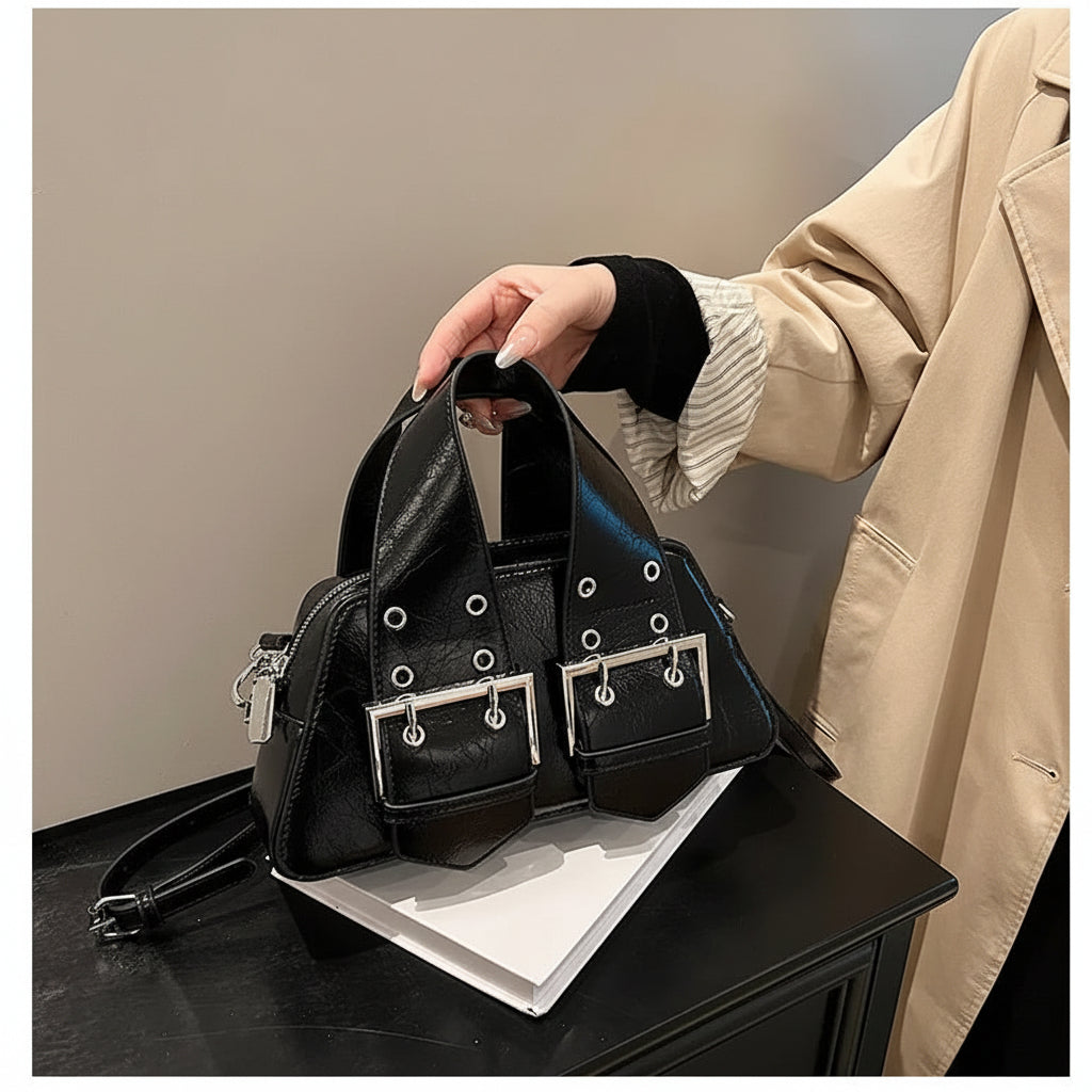 Retro Punk Rivet Crossbody Shoulder Bag for Women | Hot Girl Street Style Handbag