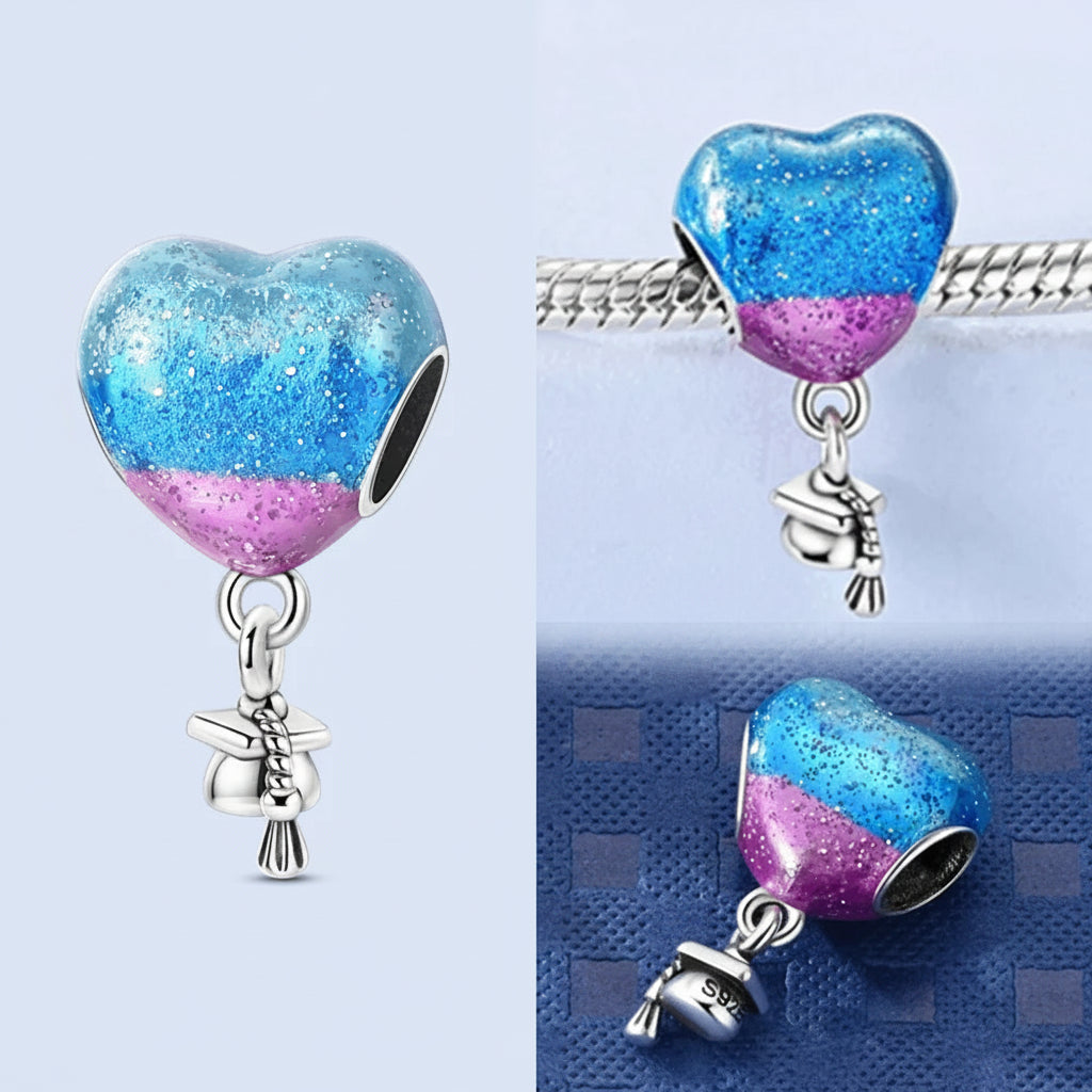 Heart-shaped Charms 925 Silver Pink Ballet Shoes Pendant Love Balloon Beads Fit Original Bracelets Women DIY Jewelry Gifts