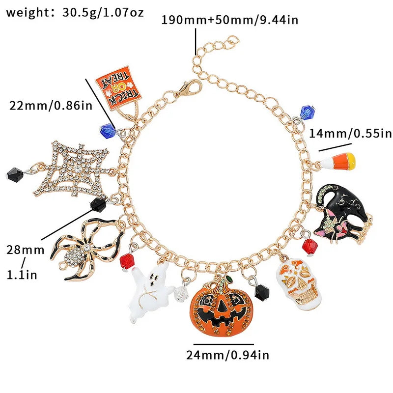 Halloween Charm Bracelet for Women & Teens