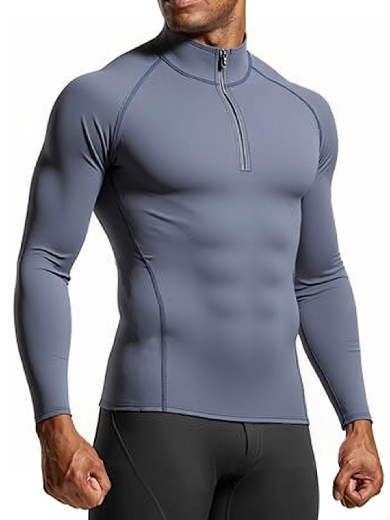 Men Sportswear Fitness Top/Gym Shirts - Quick-drying Breathable Slim L/S