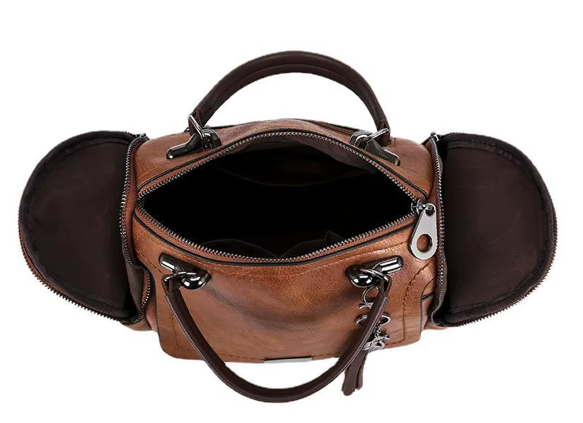 Women's Tassel Boston Bag – Large Capacity Crossbody & Shoulder Handbag