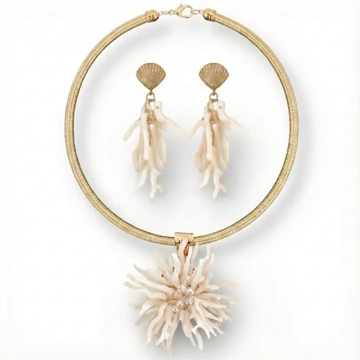 Coastal White Coral Jewelry - Wynn Collection